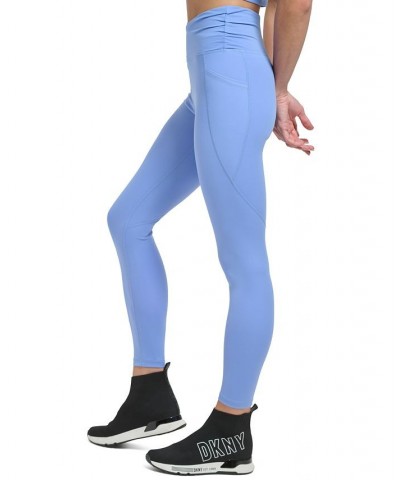 Crossover Balance Compression Super Soft Leggings Blue $19.48 Pants