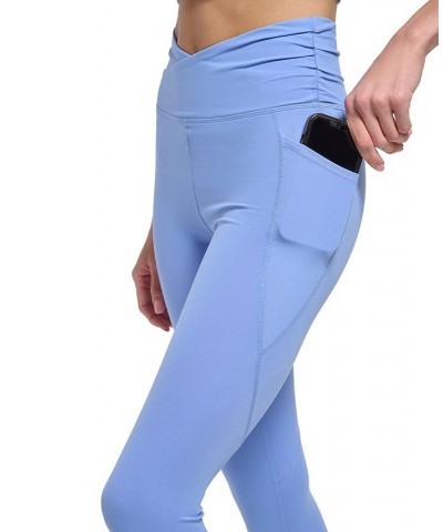 Crossover Balance Compression Super Soft Leggings Blue $19.48 Pants