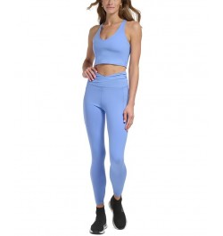 Crossover Balance Compression Super Soft Leggings Blue $19.48 Pants