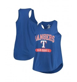 Women's Branded Royal Texas Rangers Plus Size Scoop Neck Racerback Tank Top Royal $20.00 Tops