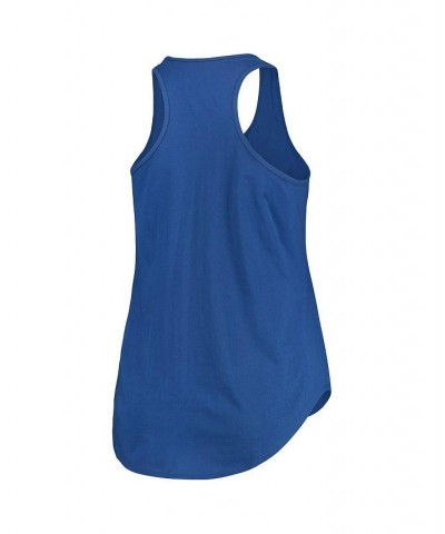 Women's Branded Royal Texas Rangers Plus Size Scoop Neck Racerback Tank Top Royal $20.00 Tops