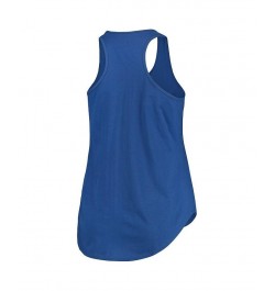 Women's Branded Royal Texas Rangers Plus Size Scoop Neck Racerback Tank Top Royal $20.00 Tops