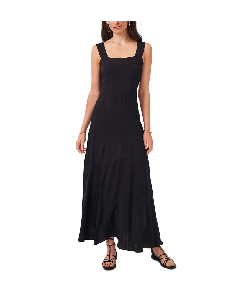 Paneled Smocked-Back Challis Tank Dress Rich Black $31.60 Dresses