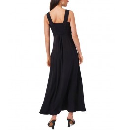 Paneled Smocked-Back Challis Tank Dress Rich Black $31.60 Dresses