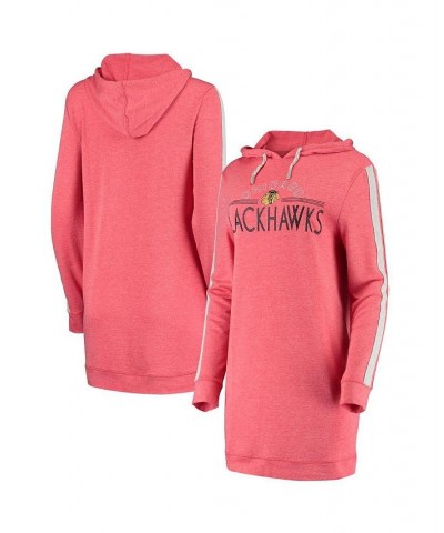 Women's Red Chicago Blackhawks Prodigy Hooded Nightshirt Red $25.80 Pajama