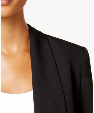 Petite Cuffed 3/4-Sleeve Blazer Black $49.05 Jackets