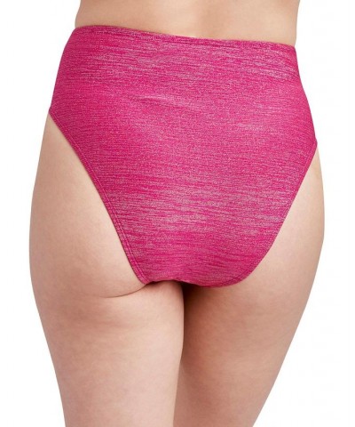 Stardust Wrap High-Waist Bikini Bottoms Berry Stardust $40.56 Swimsuits