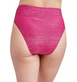Stardust Wrap High-Waist Bikini Bottoms Berry Stardust $40.56 Swimsuits