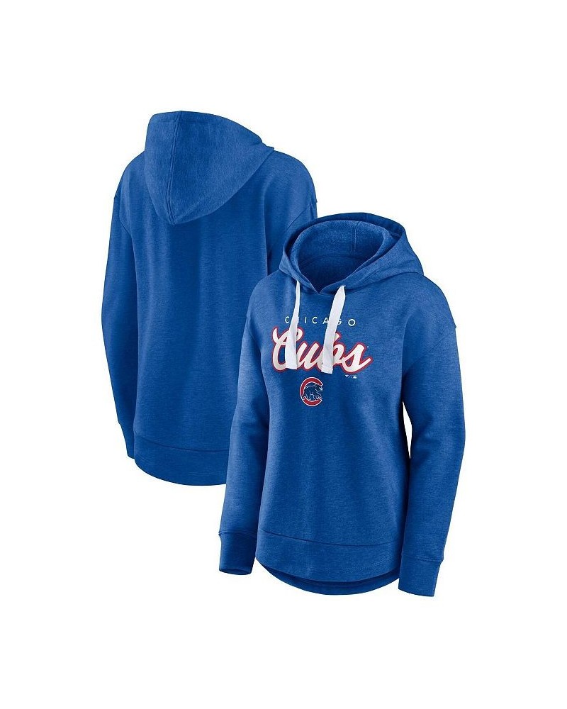 Women's Branded Heathered Royal Chicago Cubs Set to Fly Pullover Hoodie Blue $41.24 Sweatshirts