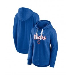 Women's Branded Heathered Royal Chicago Cubs Set to Fly Pullover Hoodie Blue $41.24 Sweatshirts