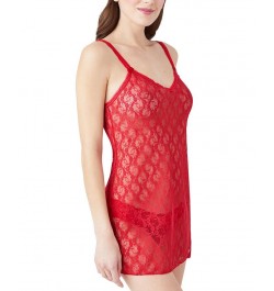 Lace Kiss Lingerie Chemise Nightgown 914282 Red $14.62 Lingerie